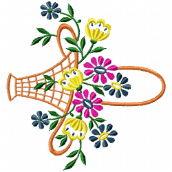 Vase For Flowers Embroidery Design 9 Vase For Flowers Embroidery Design 9